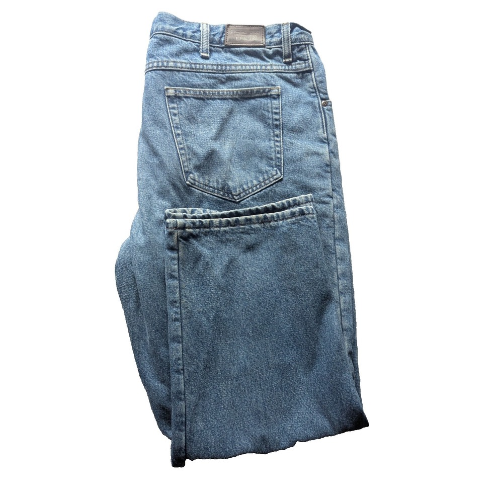 Vintage LL Bean Double L Natural Fit 42X29 Fleece Lined Stonewashed Jeans